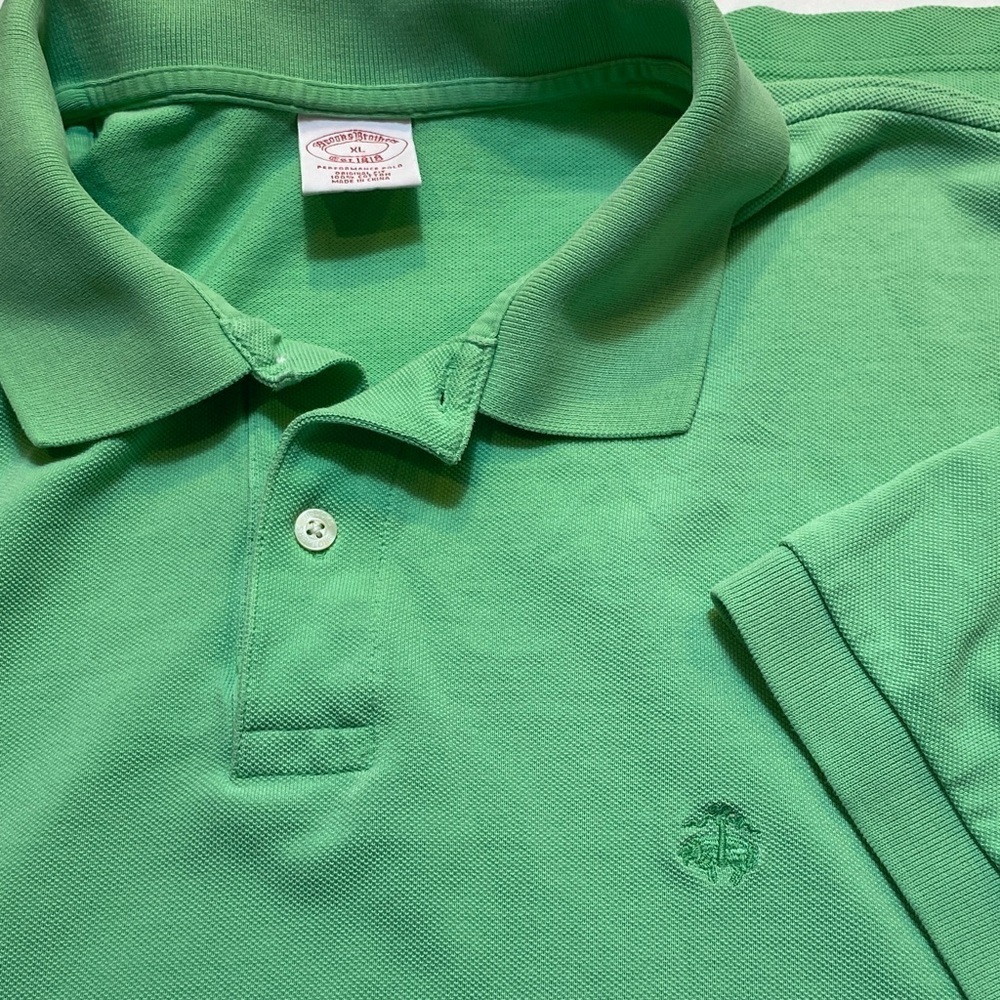 Brooks Brothers Vibrant Green Polo Shirt XL